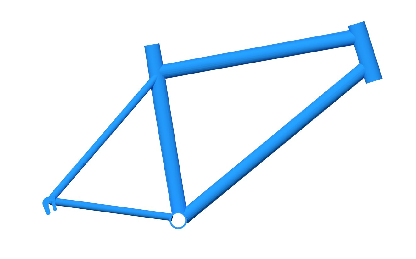 sloping bike frame