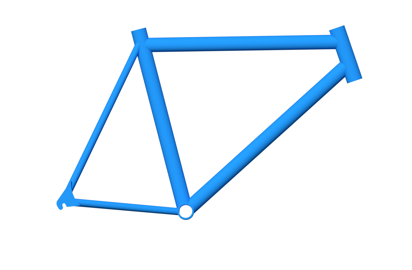 Geometry of the bicycle Height and length of the frame. stack and reach